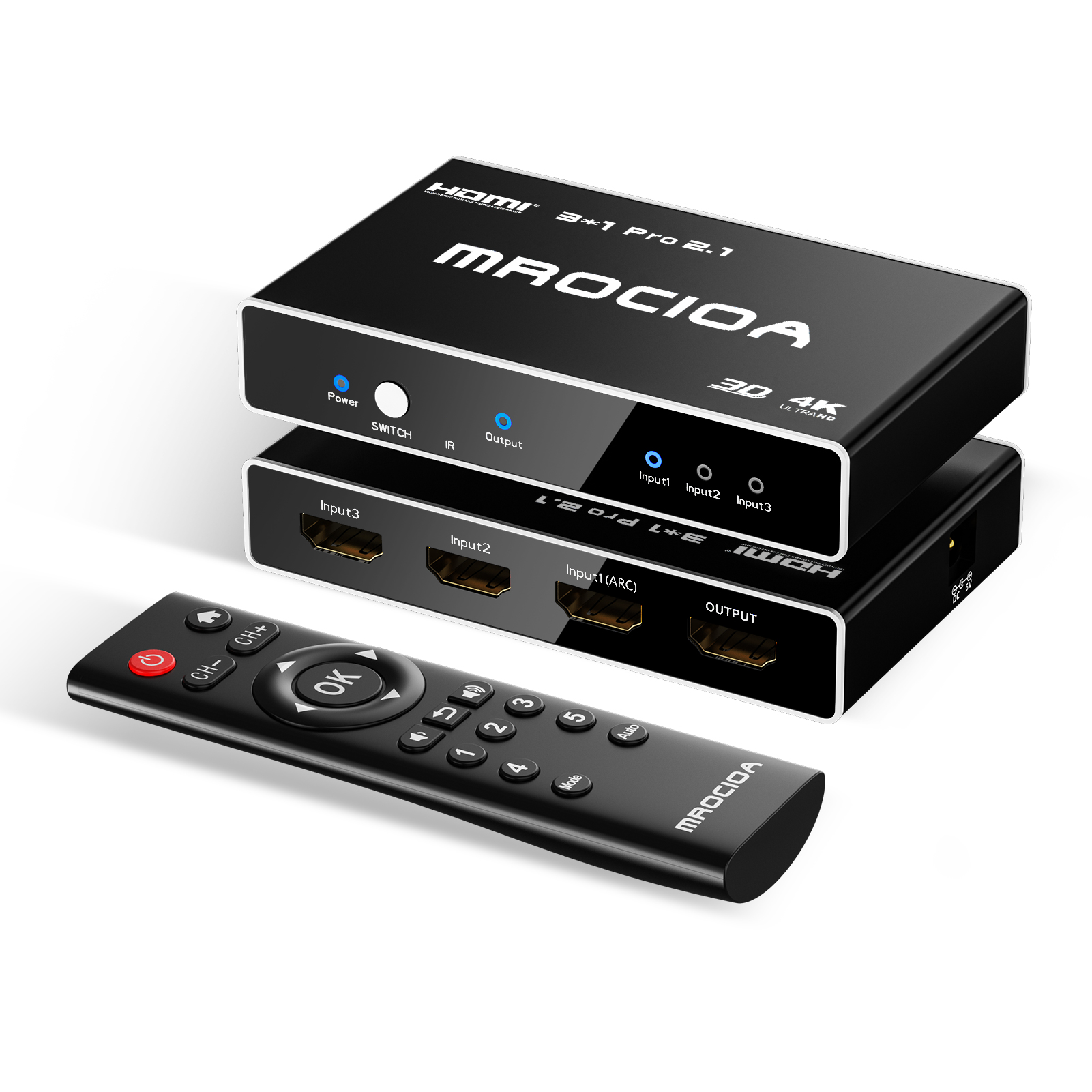 HDMI 2.1 Switch 8k 60Hz 3 Port ARC eARC Hdmi switch 4K 120Hz with app –  mrocioa