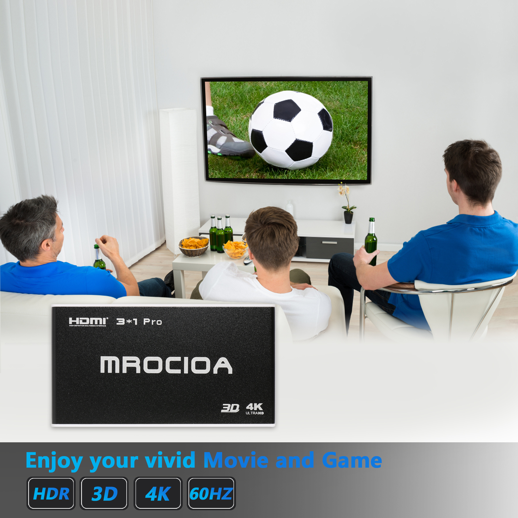 4K 60Hz 5 in 1 Out 2.0 HDMI Switcher – mrocioa