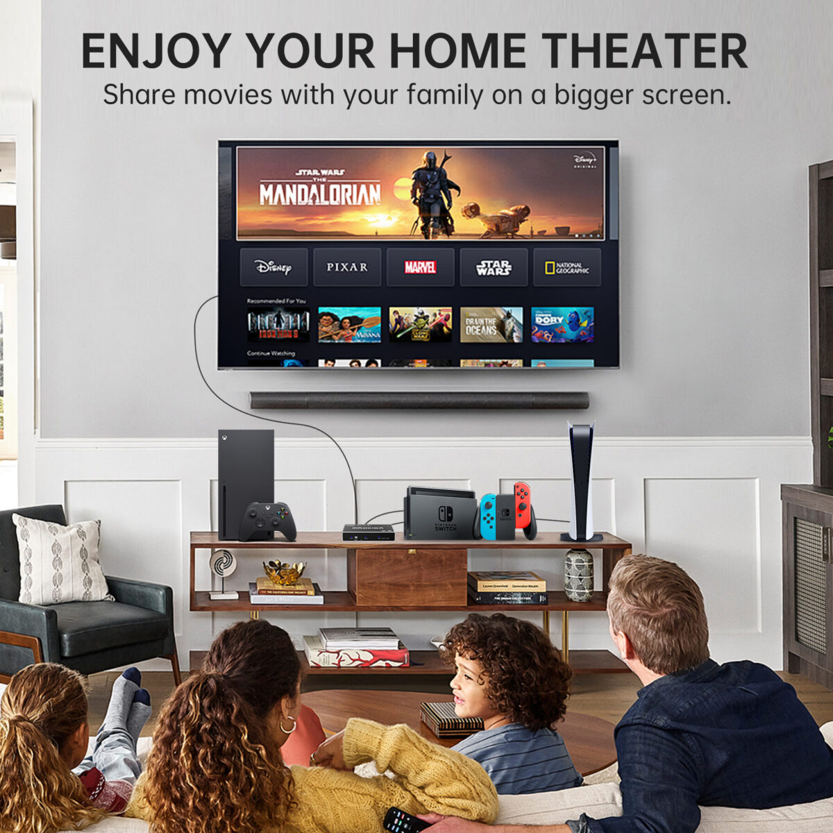 Home Entertainment Setup, Gaming & Movies, 8K Resolution