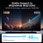 HDMI 2.1 Cable, 8K, 48Gbps Full Features