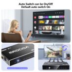 MROCIOA HDMI switch auto mode toggle by 3-second press