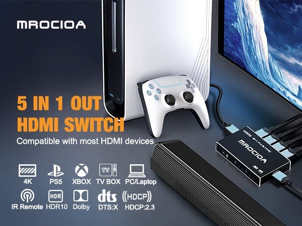 5 port hdmi switch detail