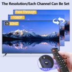 One-touch resolution switch for 4k 60hz hdmi switch