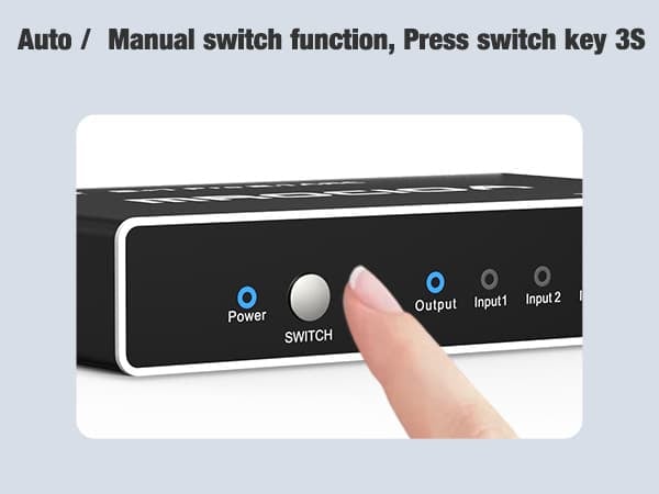 5 port HDMI switch manual and auto mode