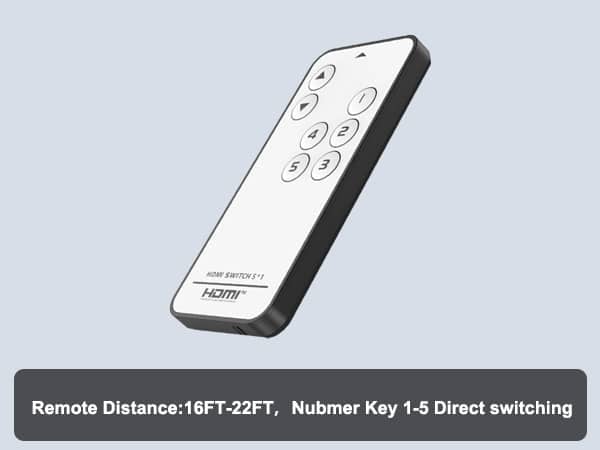 5 in 1 out 4k hdmi switch with remote