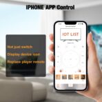 iPhone control 8k hdmi switch 5 in 1 out