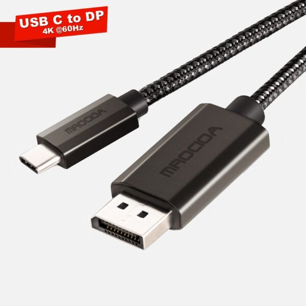 MROCIOA USB C to DisplayPort 1.2 Cable 1.8m