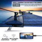 USB C to DisplayPort Cable Extended Display for MacBook and Mobile