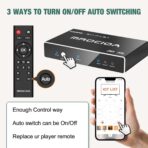 HDMI 2.1 Switch with multiple control options: remote, iOS app, front button