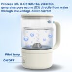 Ozone Water Cup ，Portable Rechargeable O3 Generator - Glass Mouthwash Cup for Brushing Teeth, Fresh Oxygen Hydrogen Water Purifier, Multi-Purpose Hygiene Tool - Image 7