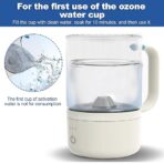 Step-by-step guide for first-time use of the Smart Ozone Water Cup – easy instructions for activating ozone water, ensuring effective oral care.
