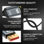 16K displayport cable, Display Port Cable 6.6ft, 54Gbps DP Cable - Image 4