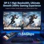 16K displayport cable, Display Port Cable 6.6ft, 54Gbps DP Cable - Image 2