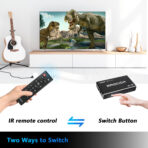 4k 60hz ARC eARC HDMI Switch 5 in 1 out for apple tv fire tv - Image 7